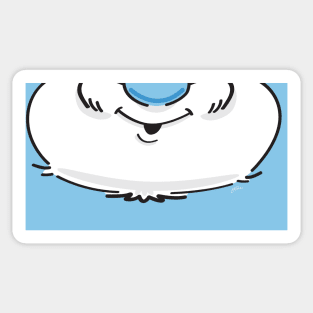 Papa Smurf's Smile (for Face Mask) Sticker